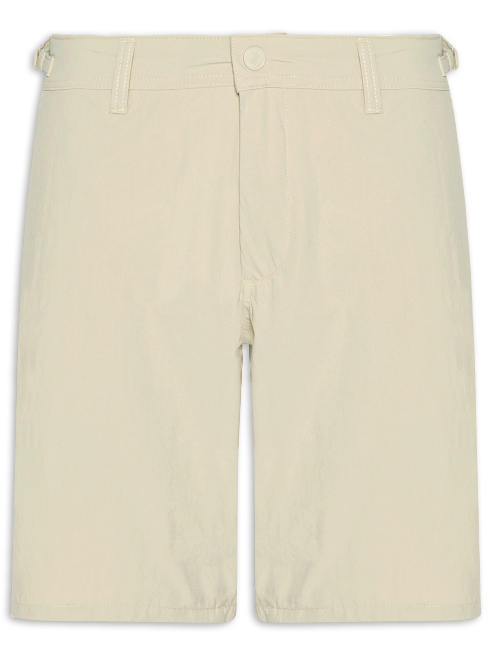 Bermuda Masculina Tech Fivela Lateral Bege Sergio K