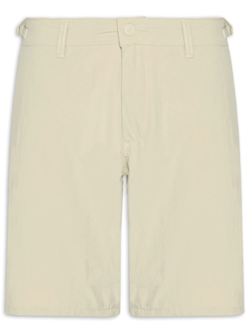 Bermuda Masculina Tech Fivela Lateral – Bege
