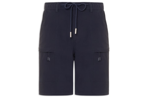 Bermuda Masculina Tech Grid - Azul