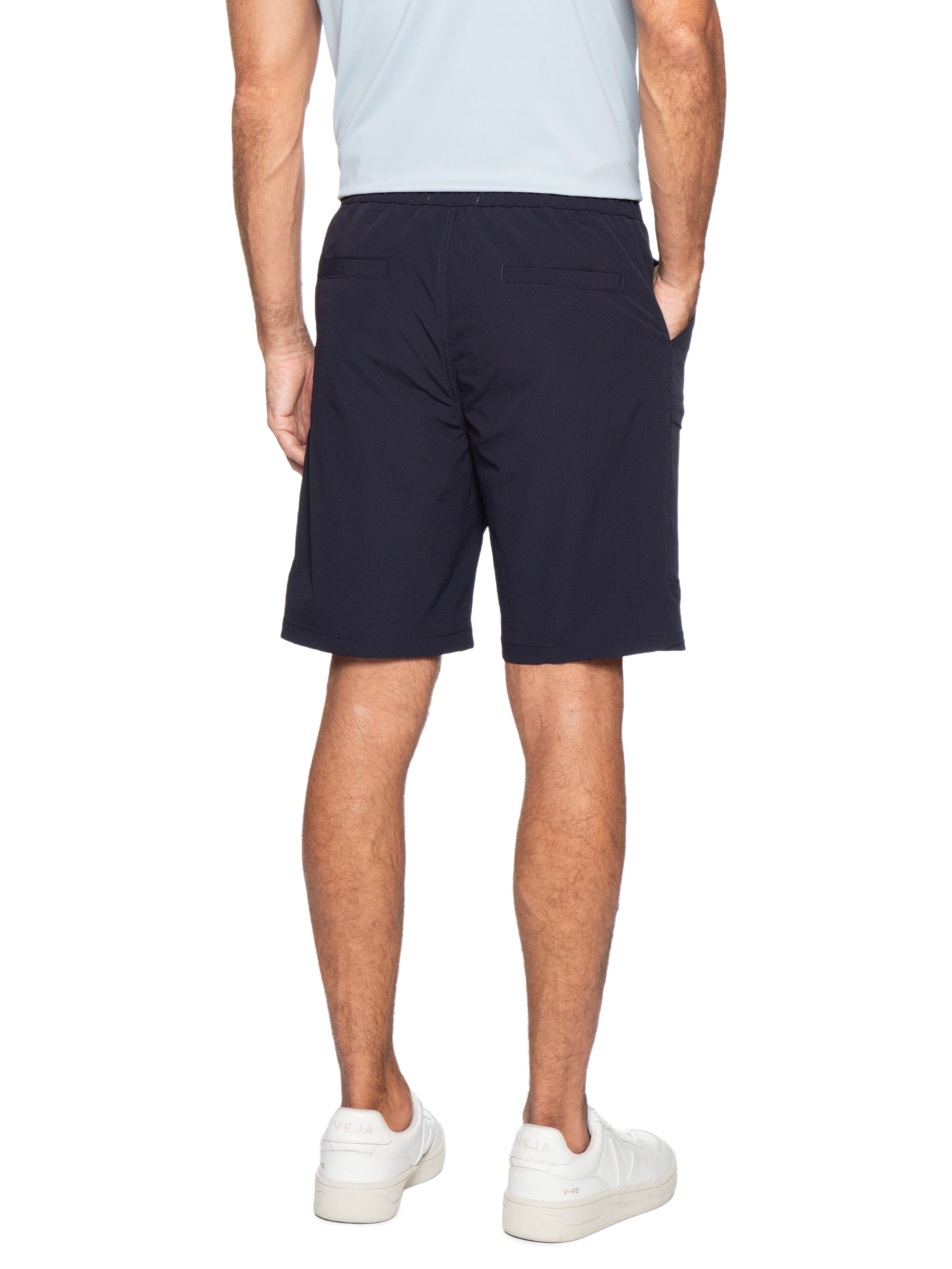 Bermuda Masculina Tech Grid Azul '2 Essential