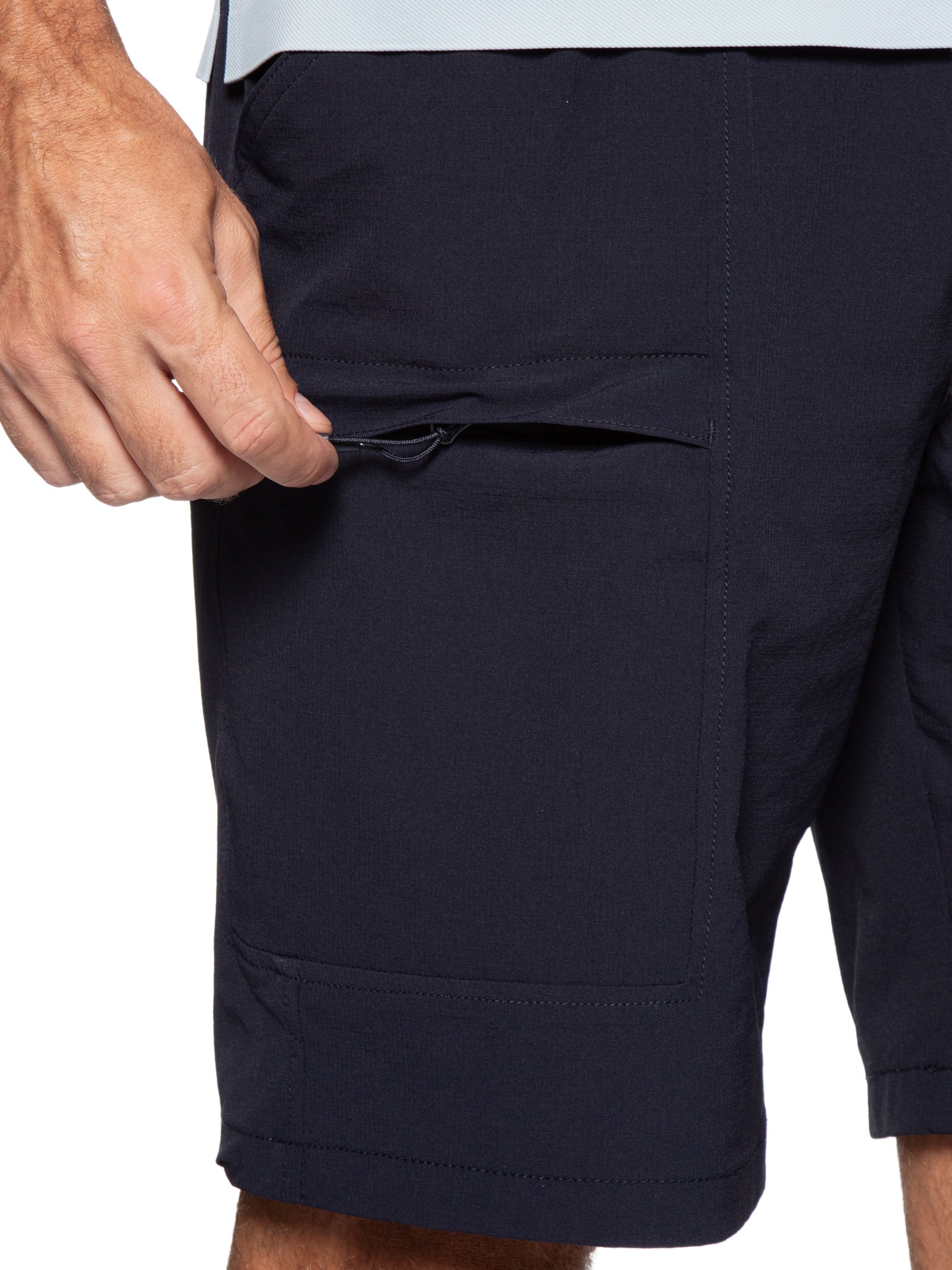 Bermuda Masculina Tech Grid Azul '2 Essential