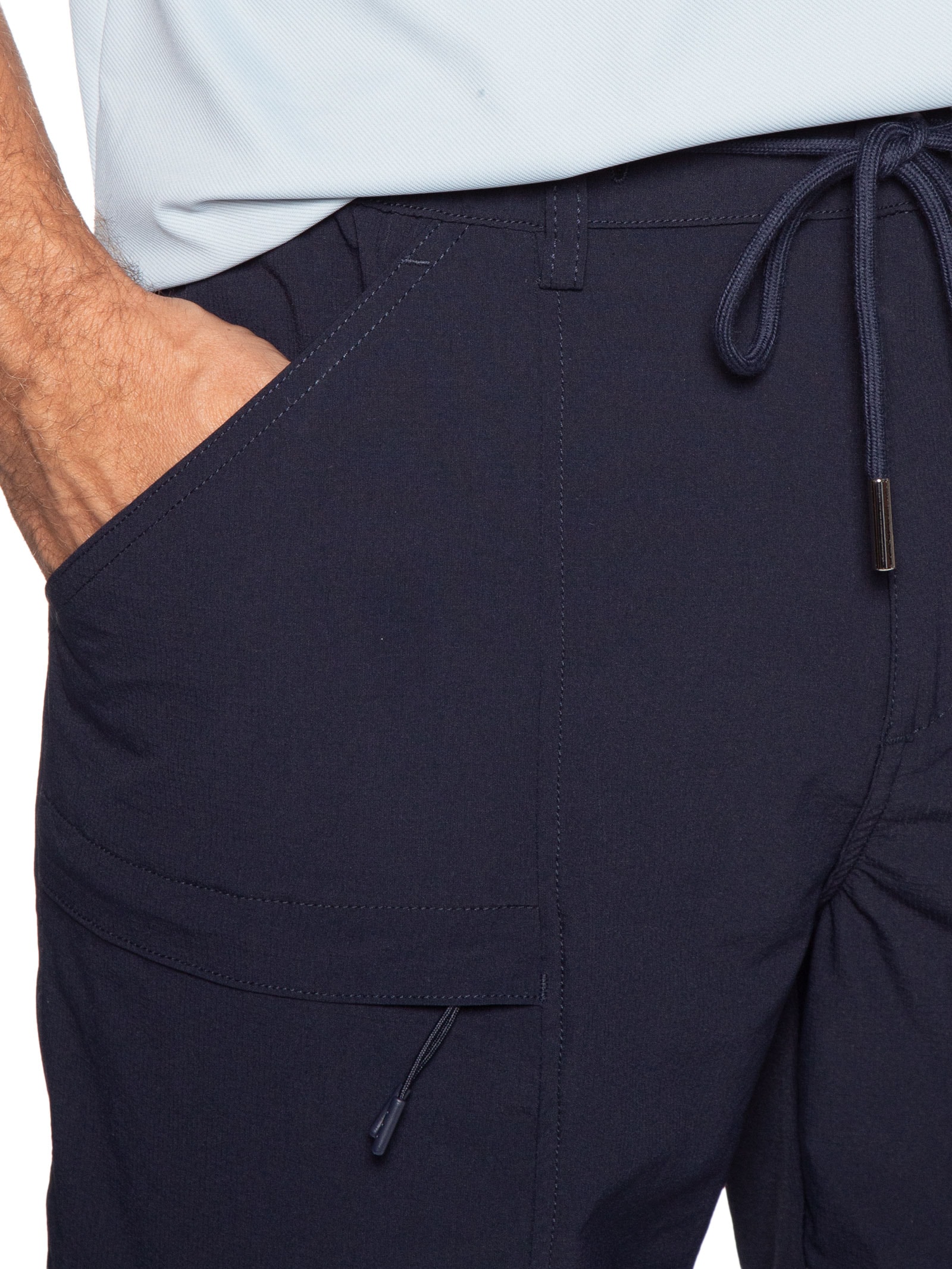 Bermuda Masculina Tech Grid Azul '2 Essential