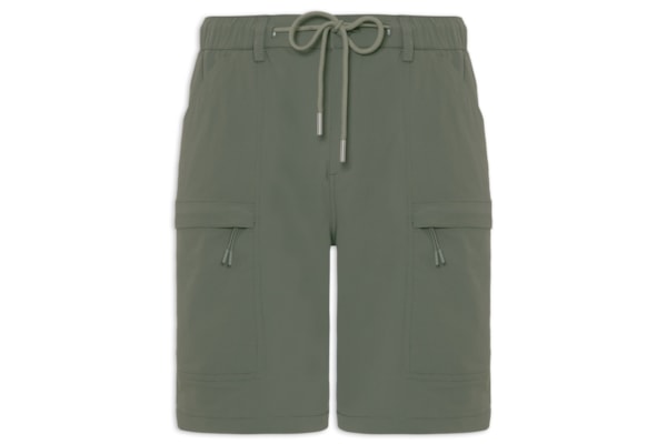 Bermuda Masculina Tech Grid - Verde