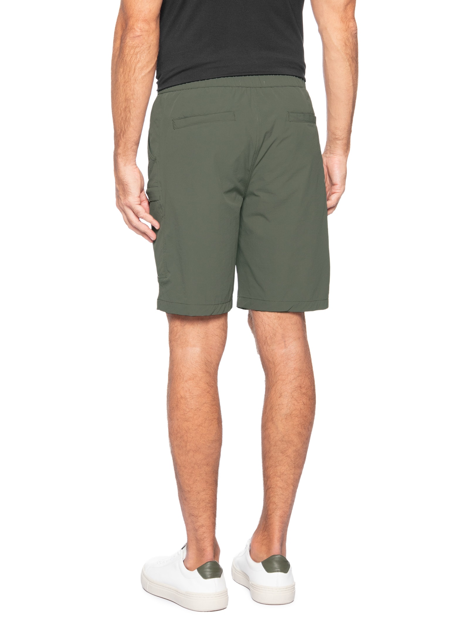 Bermuda Masculina Tech Grid Verde '2 Essential
