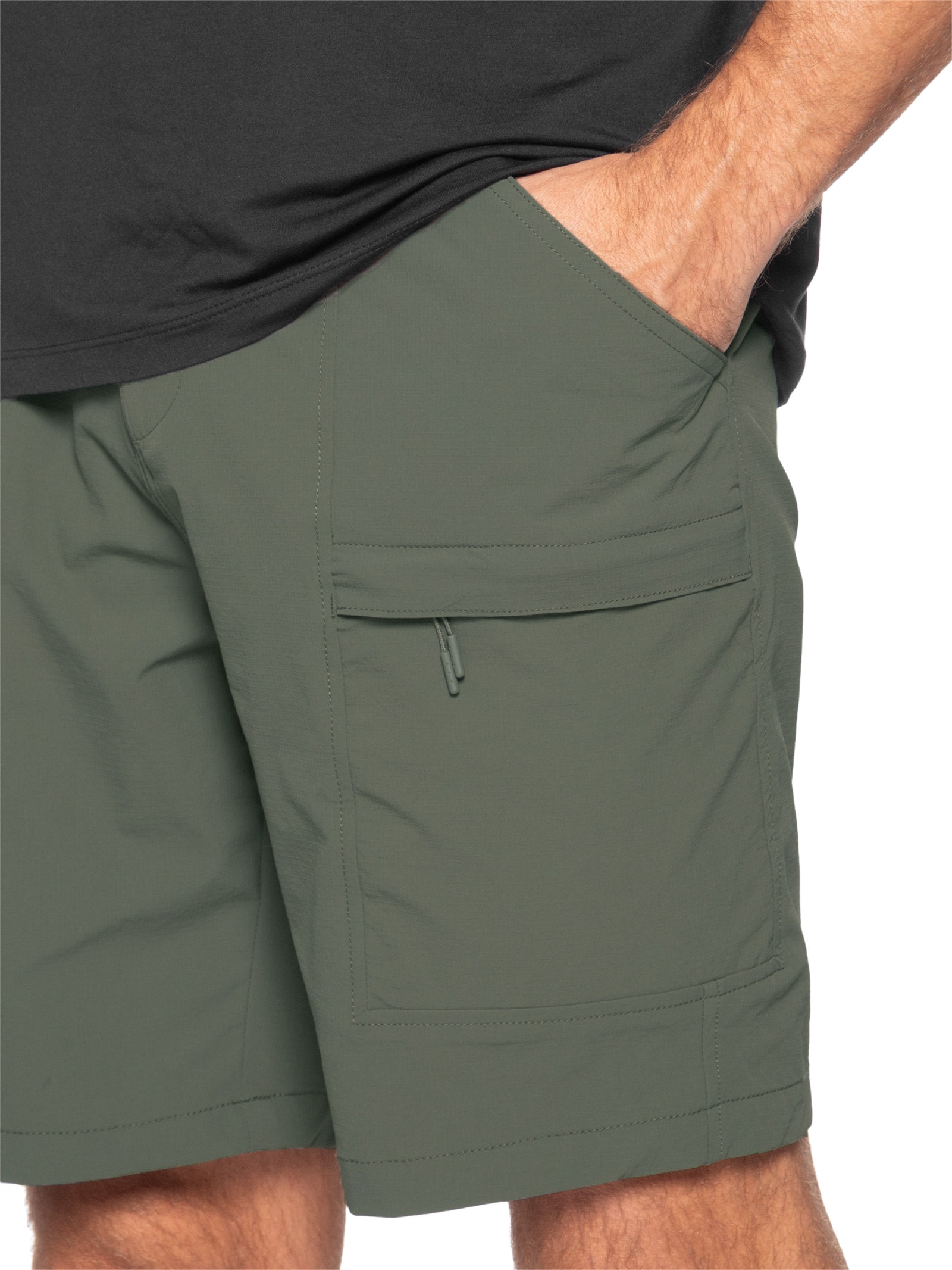 Bermuda Masculina Tech Grid Verde '2 Essential