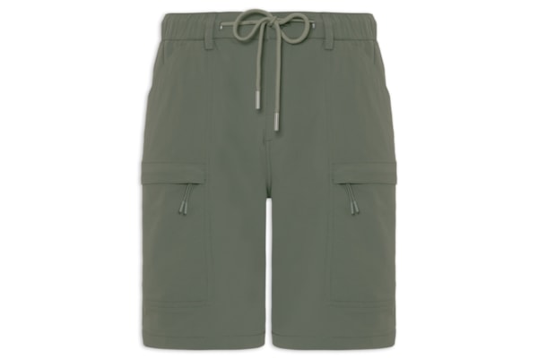 Bermuda Masculina Tech Grid - Verde
