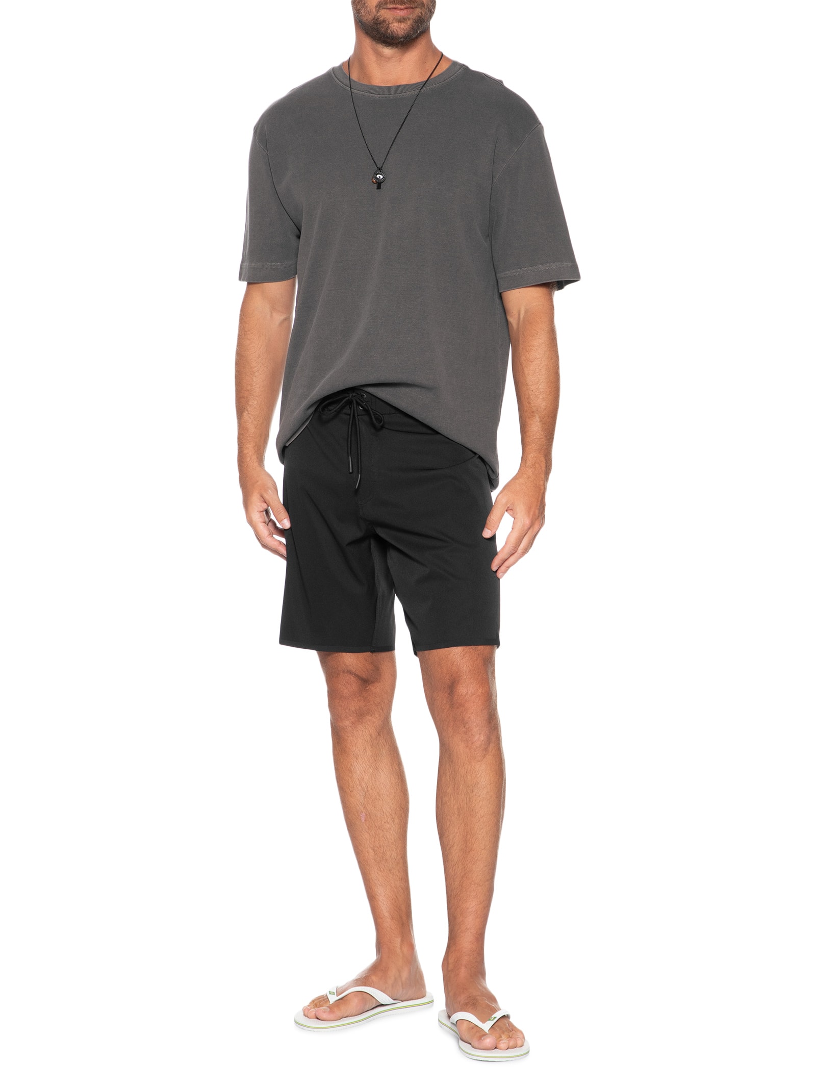 Bermuda Masculina Tecnológica Preto Foxton