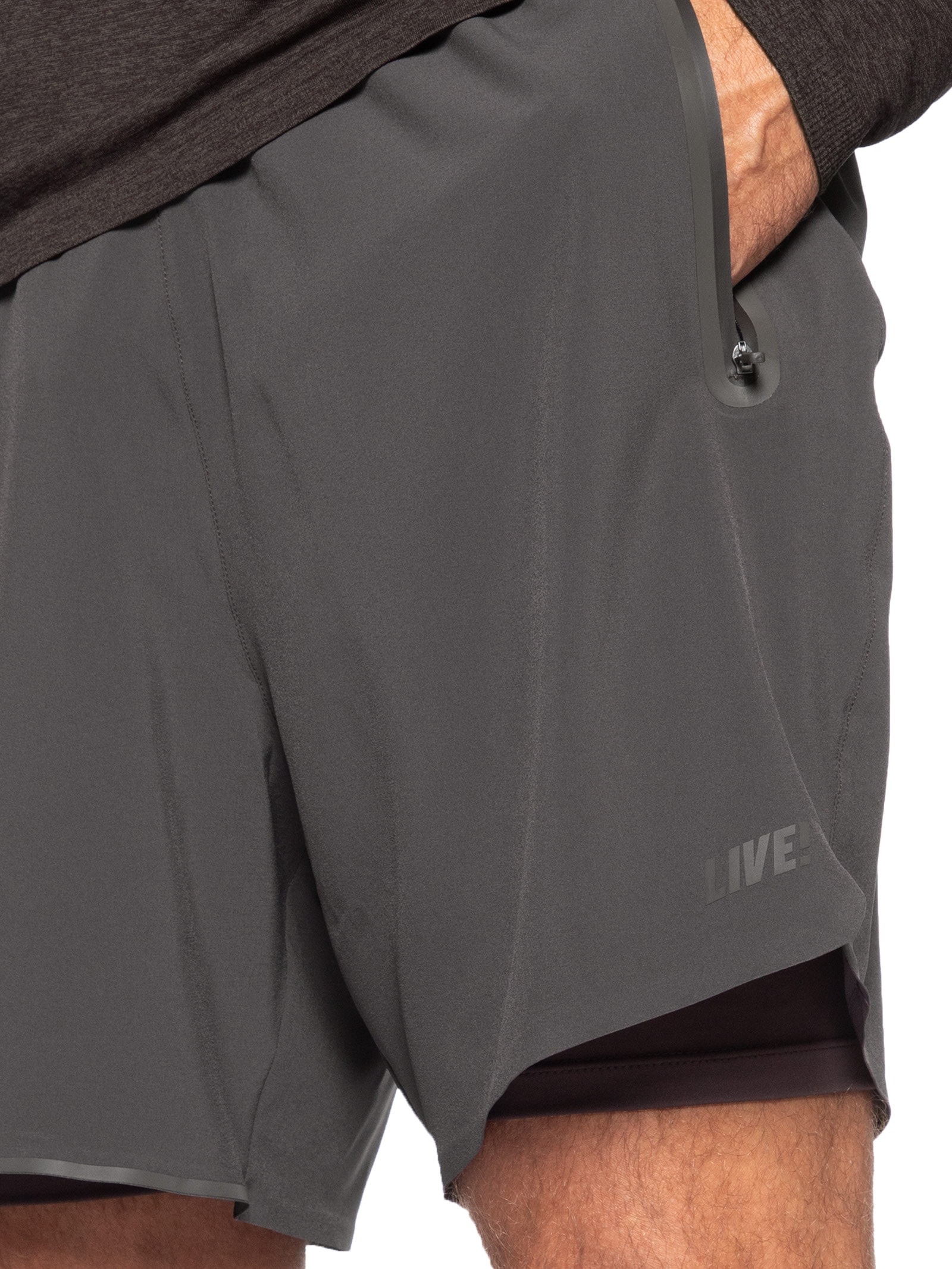 Bermuda Masculina Train Power 6 – Cinza Live!