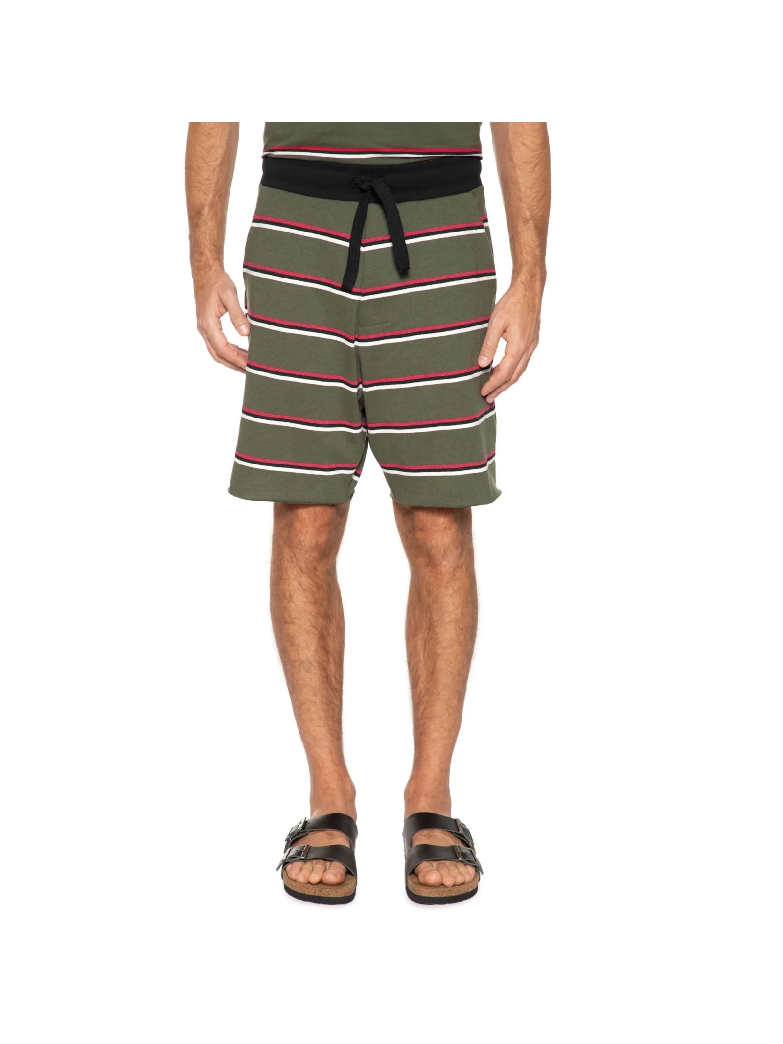 Bermuda Masculina Tropical Stripes Verde Osklen