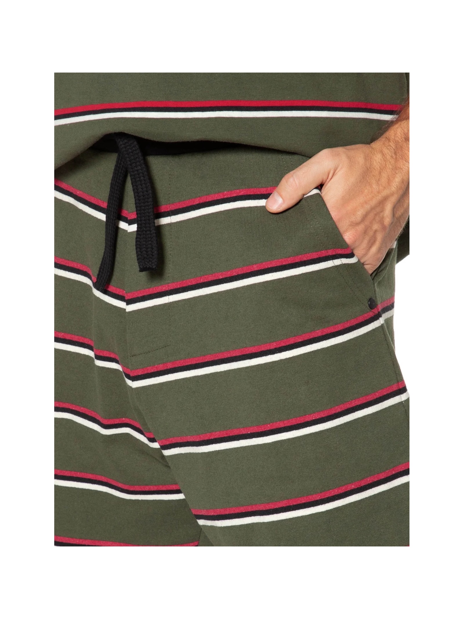 Bermuda Masculina Tropical Stripes Verde Osklen