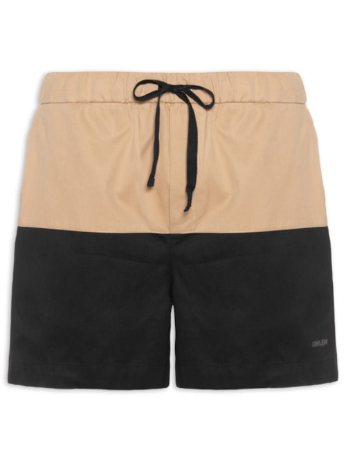 Bermuda Masculino Sarja Pj Bicolor - Preto