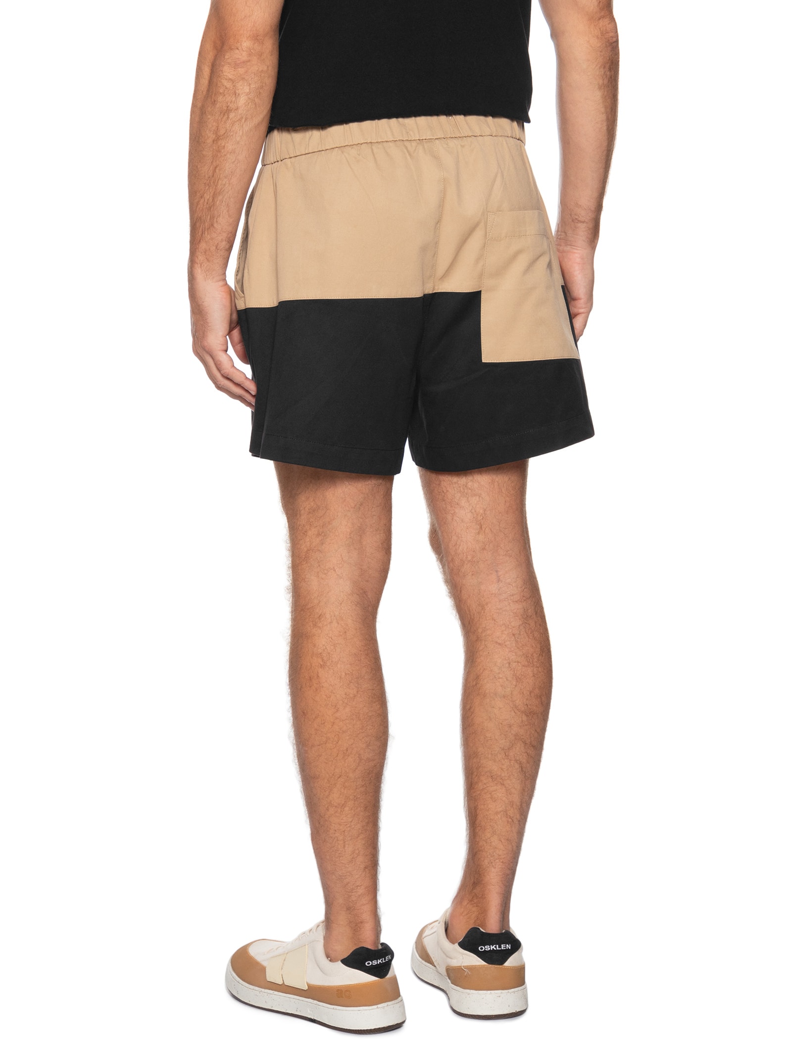 Bermuda Masculino Sarja Pj Bicolor  Preto Osklen