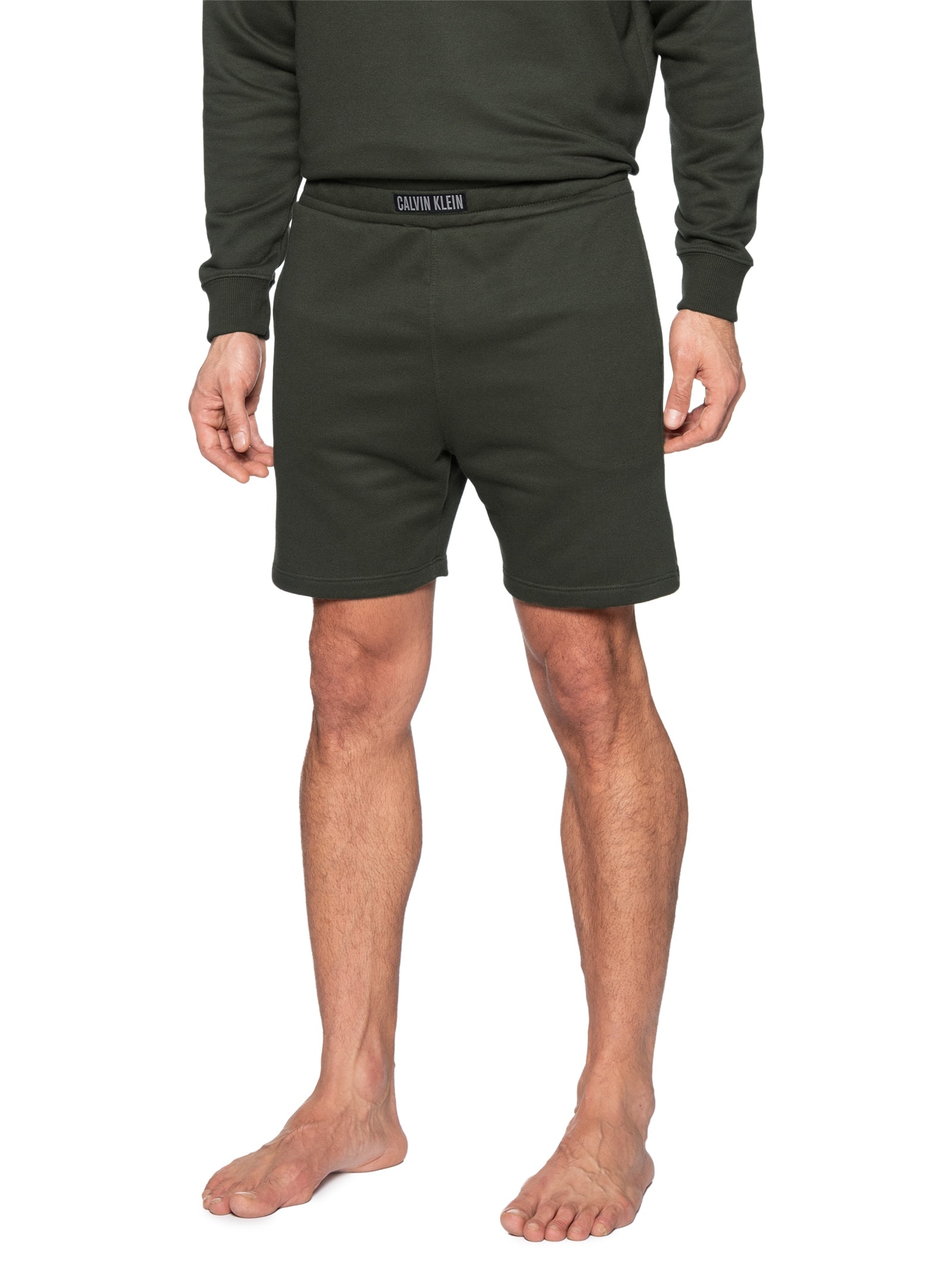 Bermuda Moletom Masculina Com Bolsos Intense Power Verde Calvin Klein Underwear