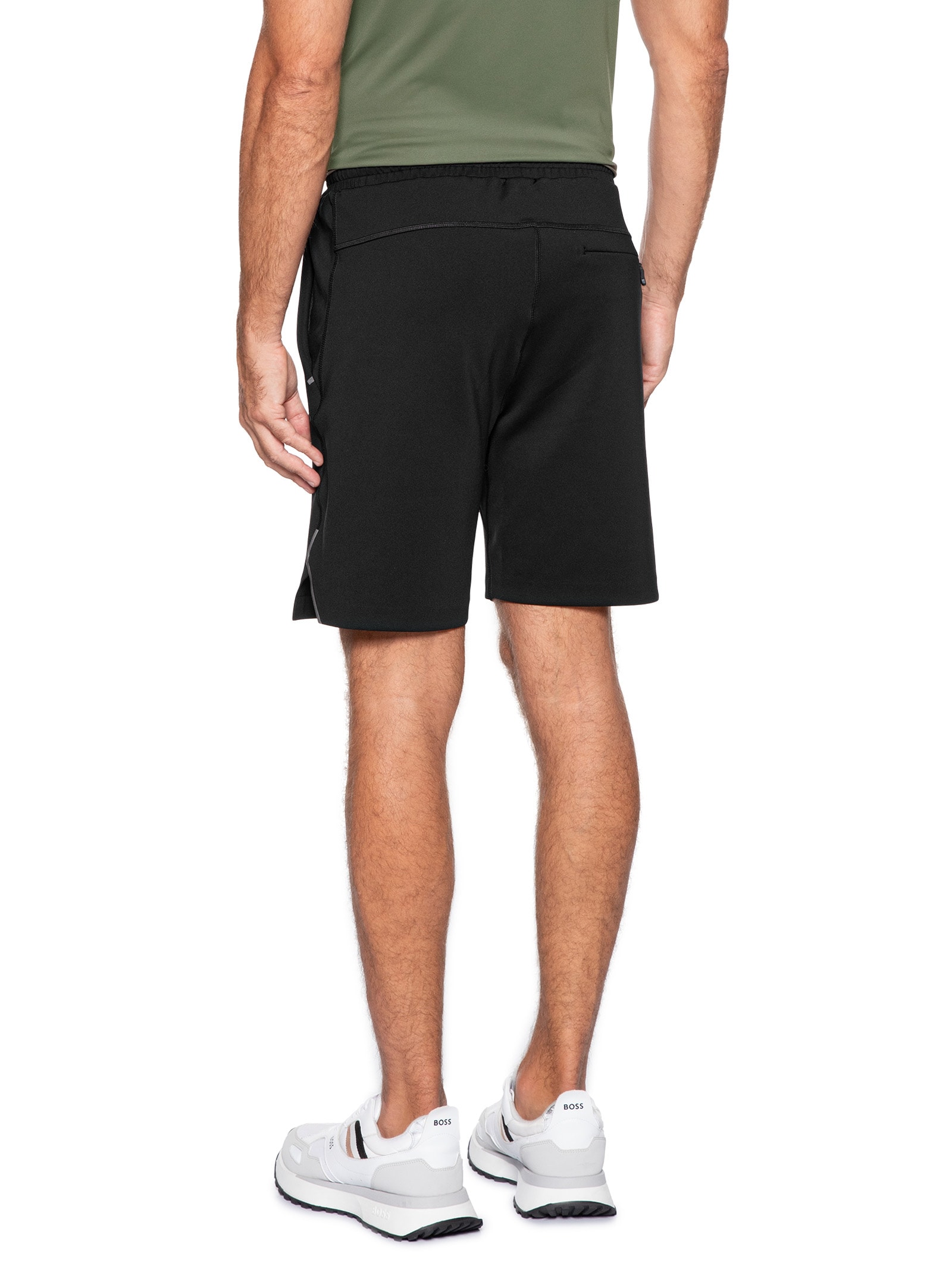 Bermuda Moletom Masculina Hecon Active Preto Boss