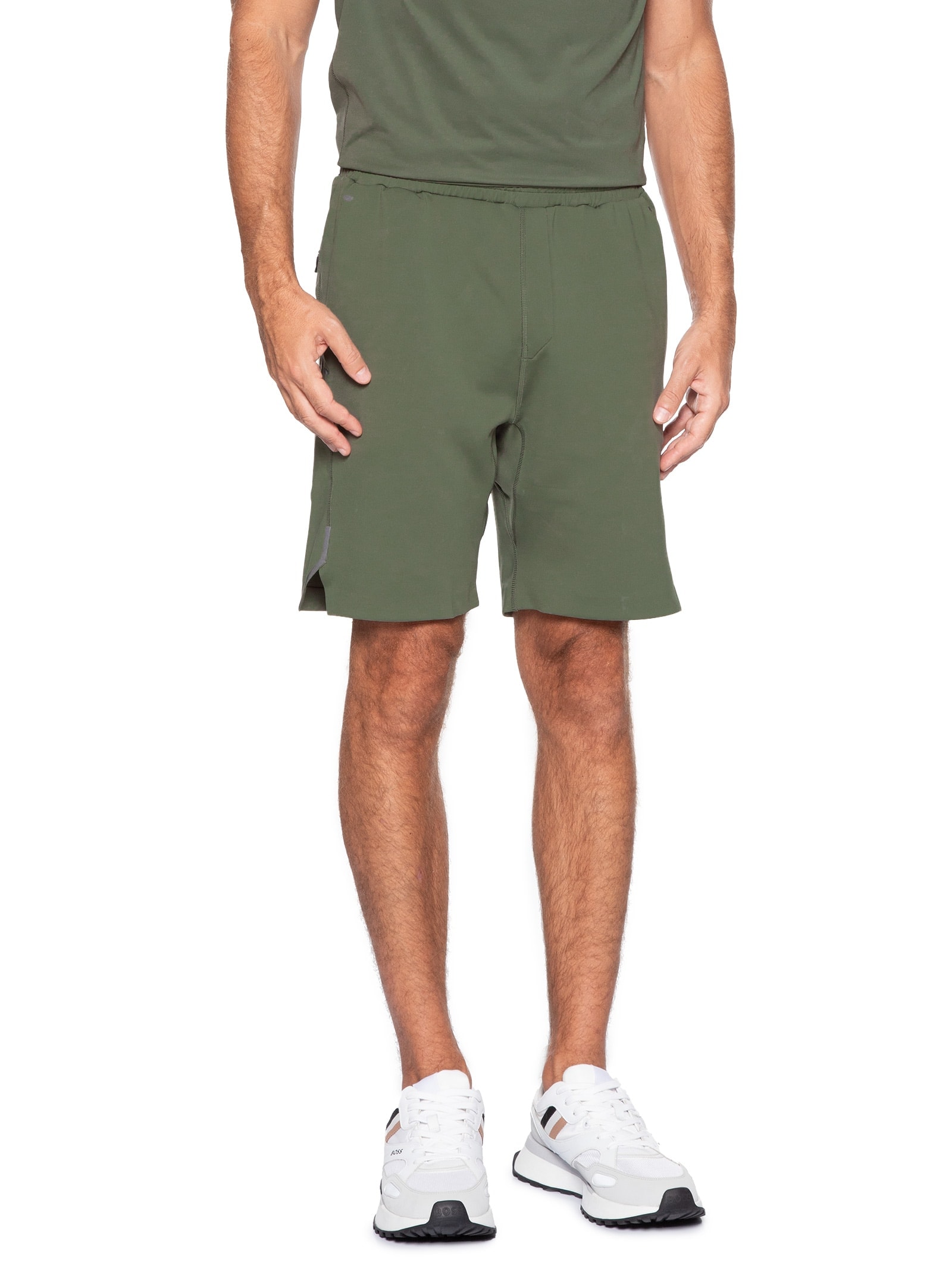 Bermuda Moletom Masculina Hecon Active Verde Boss