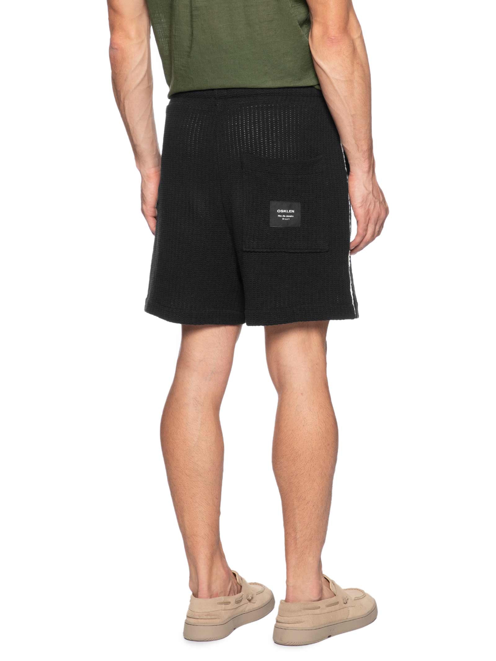 Bermuda Moletom Masculina Heritage – Preto Osklen