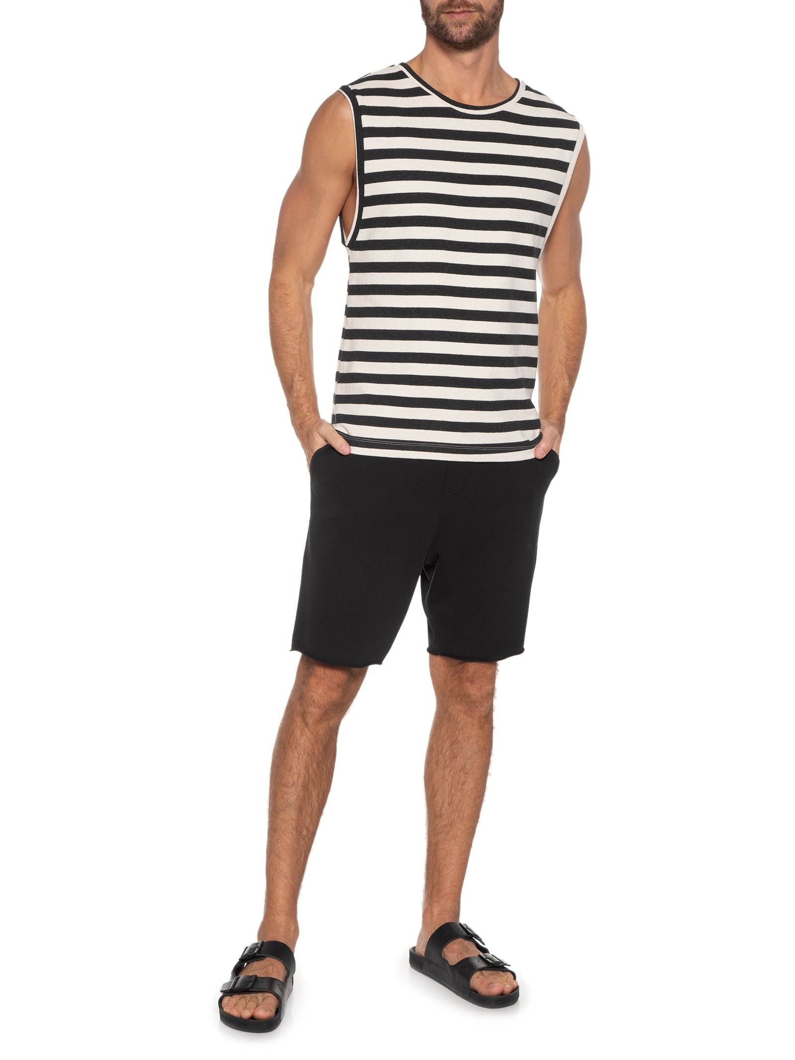 Bermuda Moletom Urbano Preto Foxton