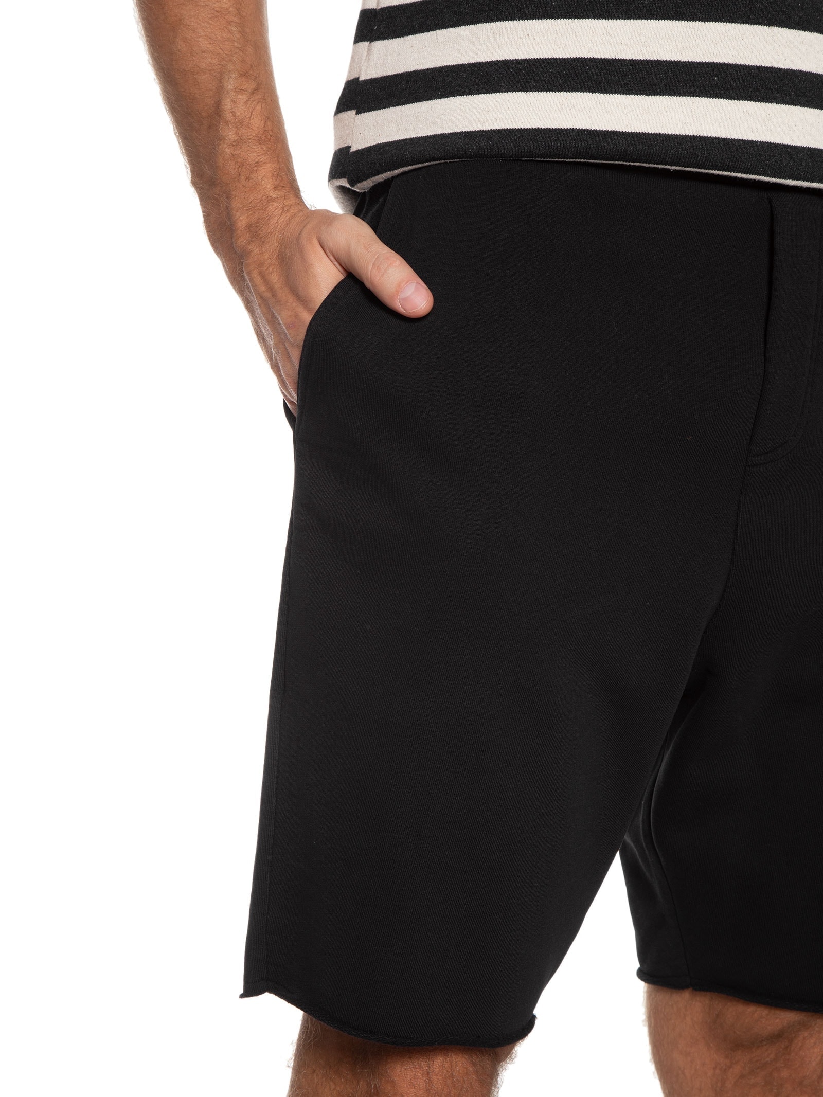 Bermuda Moletom Urbano Preto Foxton