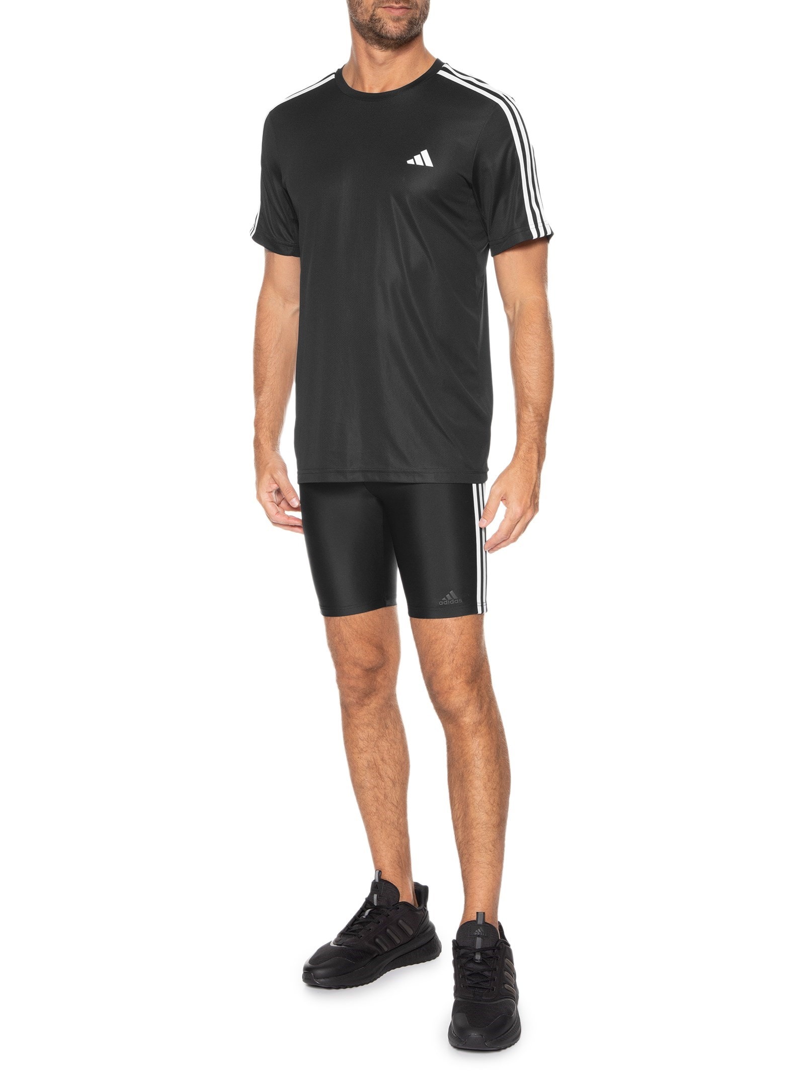 Bermuda Natação Jammer Fit 3 Listras - Preto - Adidas