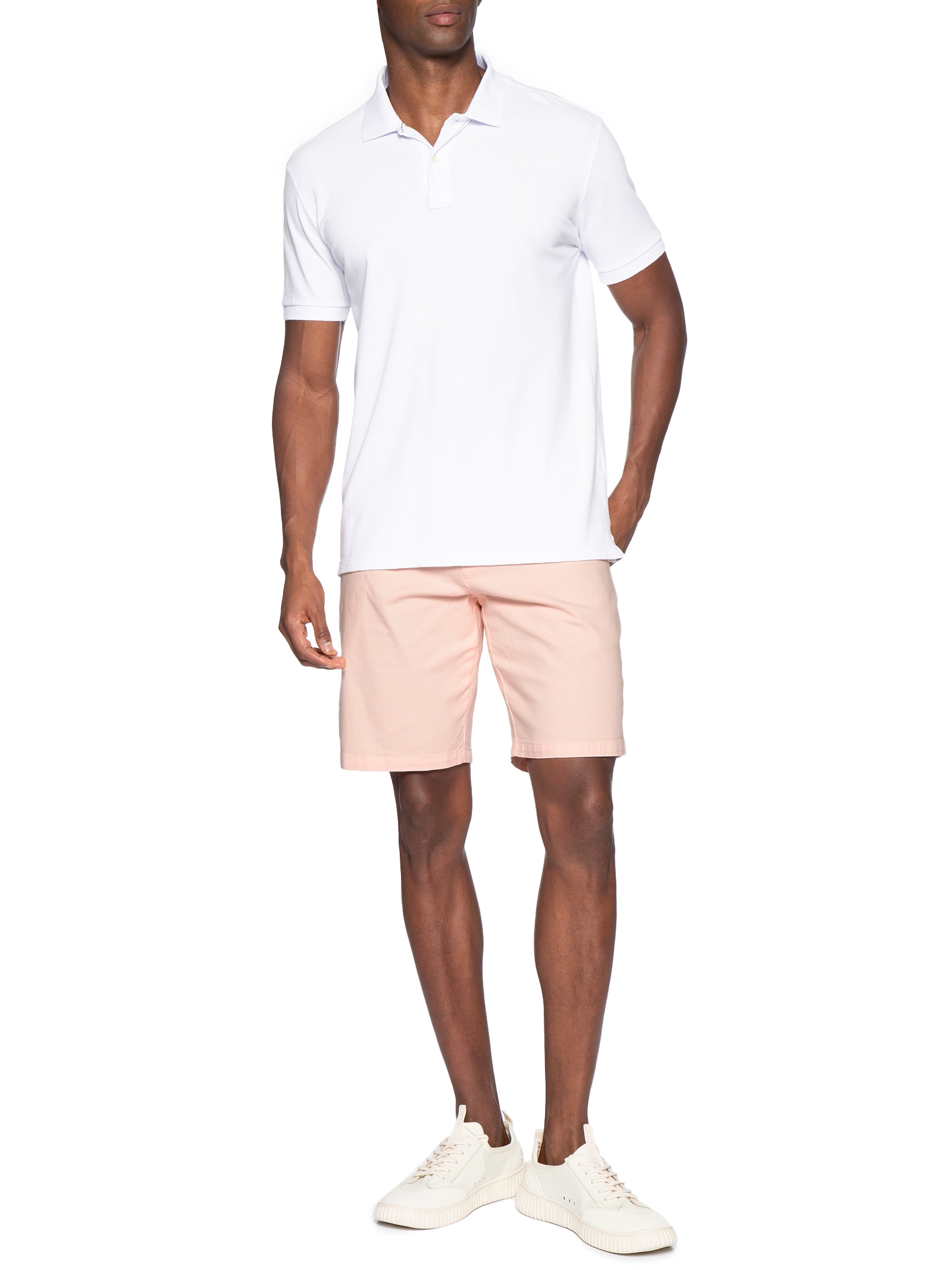 Bermuda Sarja Casual Iron Masculina – Rosa Reserva