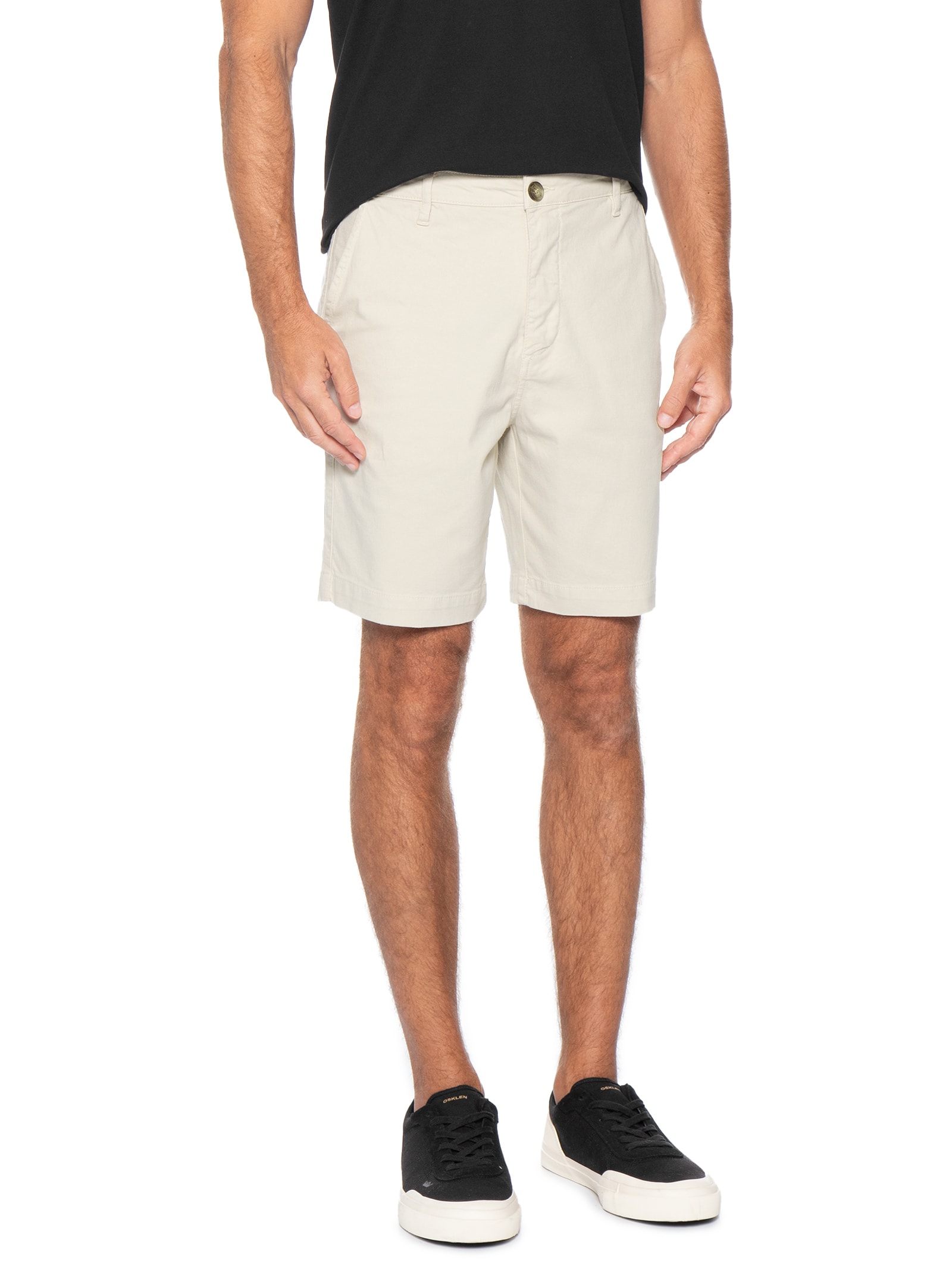 Bermuda Sarja Masculina Chino Bege Foxton