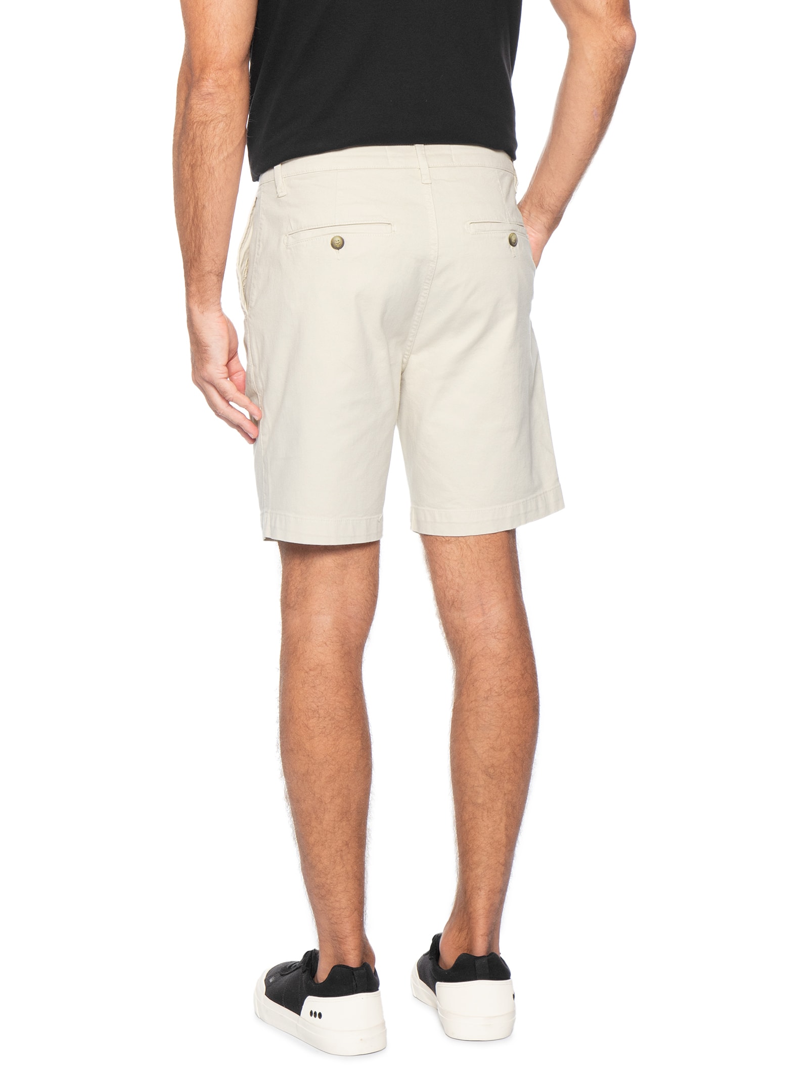 Bermuda Sarja Masculina Chino Bege Foxton
