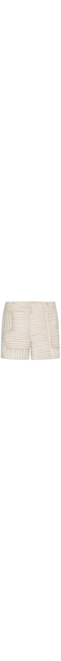 Bermuda Sarja Masculina Jacquard Geometric - Bege