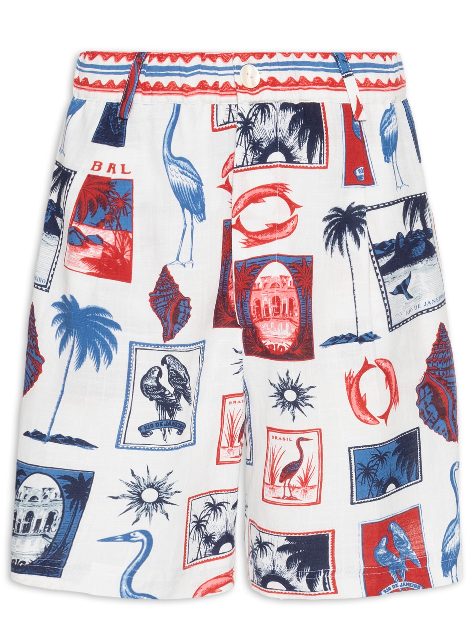 Bermuda Tropical Vintage Off White Farm