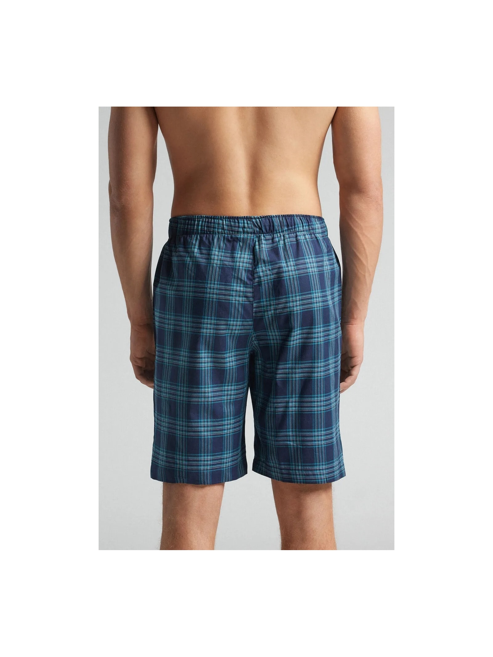 Bermuda Xadrez Em Algodão Verde Intimissimi