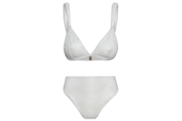 Biquíni Alça Lurex - Prata