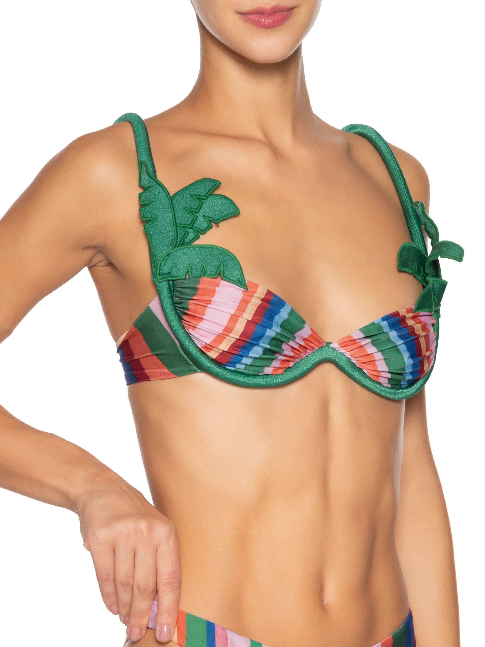 Biquíni Artesanal Coqueiro Bege Farm Praia