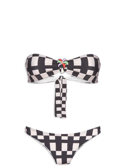 Biquini Asa Delta Sonho Gráfico – Preto