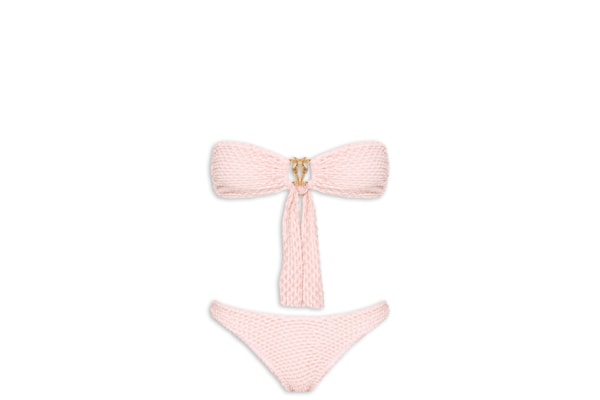 Biquíni Asa Delta Textura Cavalo Marinho - Rosa