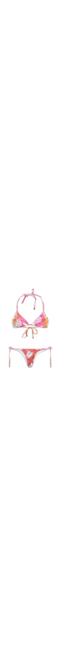 Bíquini Conjunto Cortininha Floral - Rosa