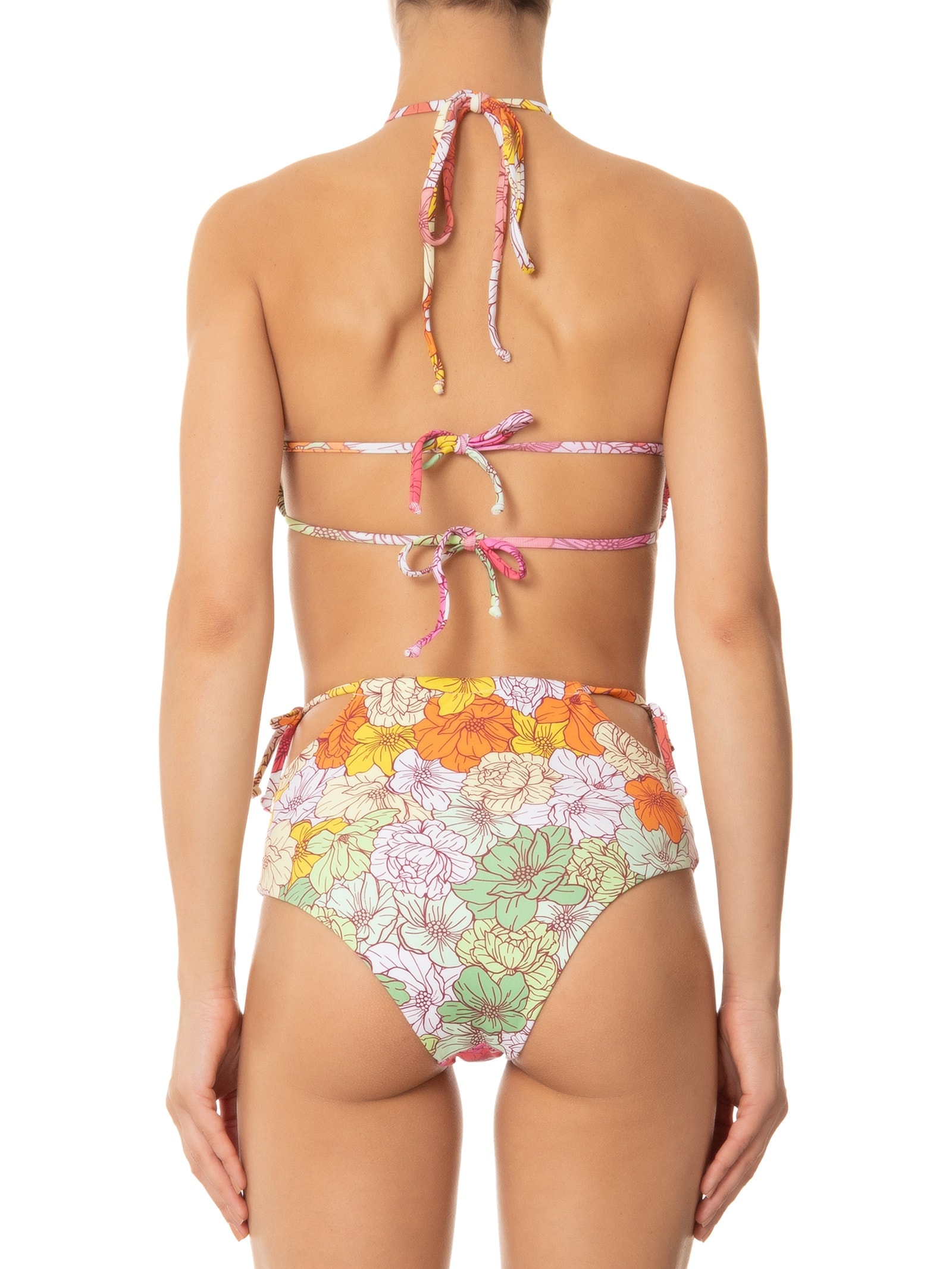 Biquini Conjunto Top Amarrações E Hot Pants Rosa '2Essential