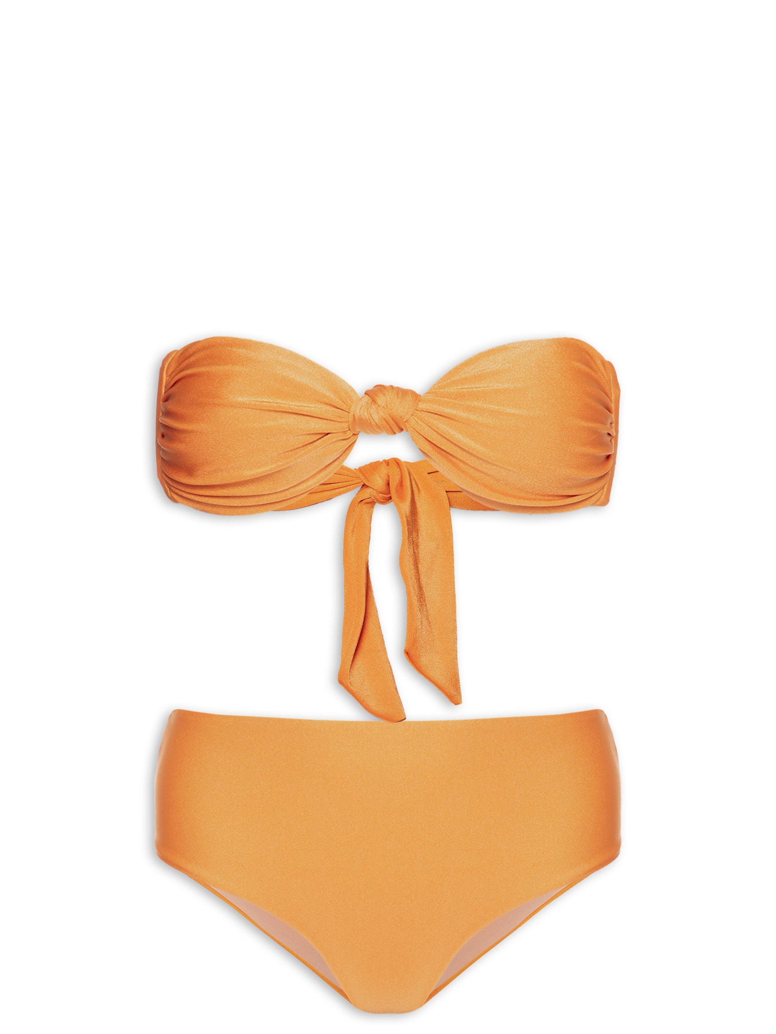 Biquíni Conjunto Top Bandeau E Hot Pants Laranja '2Essential