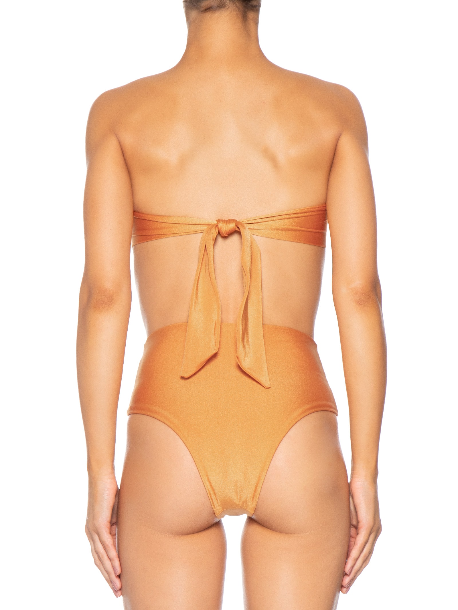 Biquíni Conjunto Top Bandeau E Hot Pants Laranja '2Essential