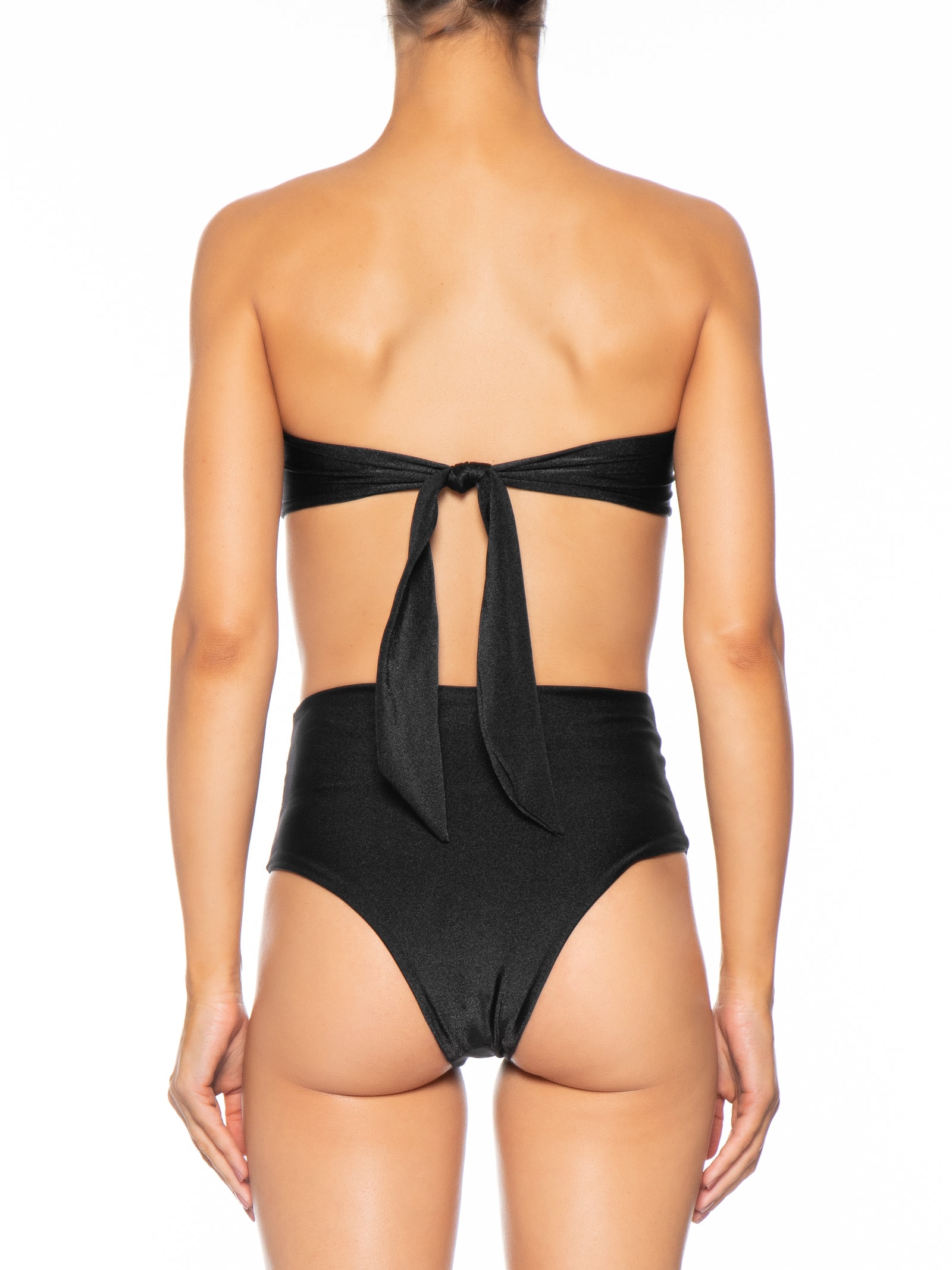 Biquíni Conjunto Top Bandeau E Hot Pants Preto '2Essential