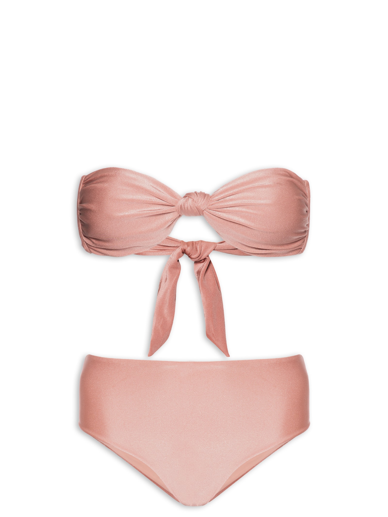 Biquíni Conjunto Top Bandeau E Hot Pants Rosa '2Essential