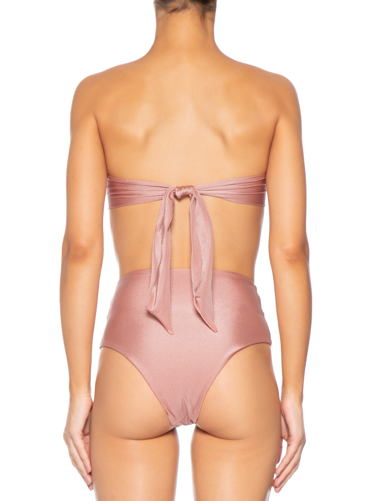Biquíni Conjunto Top Bandeau E Hot Pants Rosa '2Essential