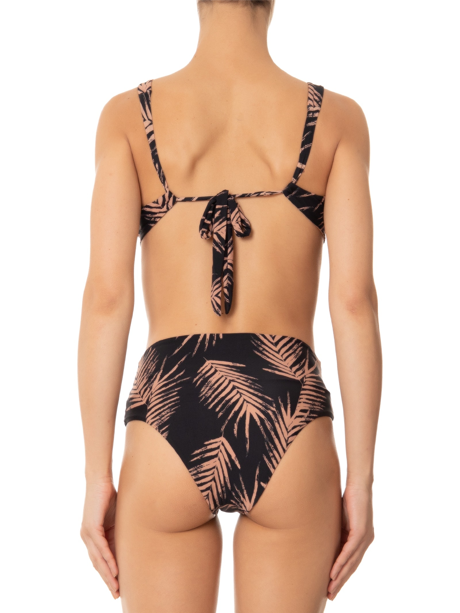 Biquíni Conjunto Top Meia Taça E Calcinha Hot Pants Preto '2Essential