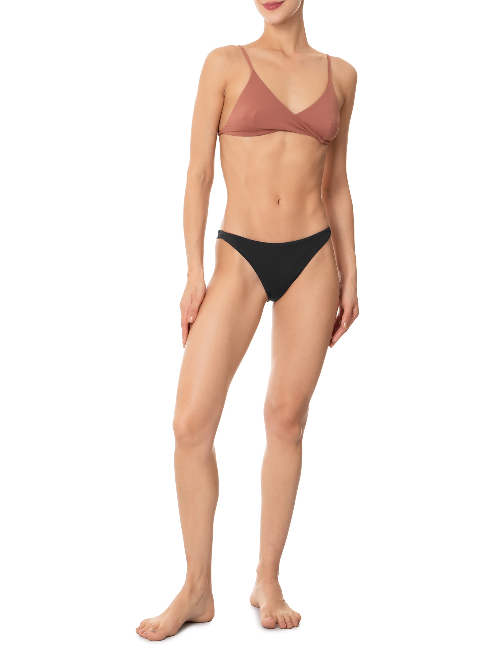 Biquíni Conjunto Triangulo Com Detalhe Torcido Rosa   '2Essential