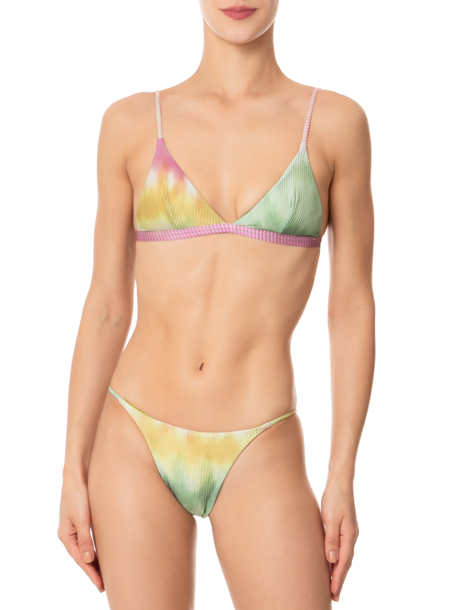 Biquíni Conjunto Triângulo Tie Dye Rosa '2Essential