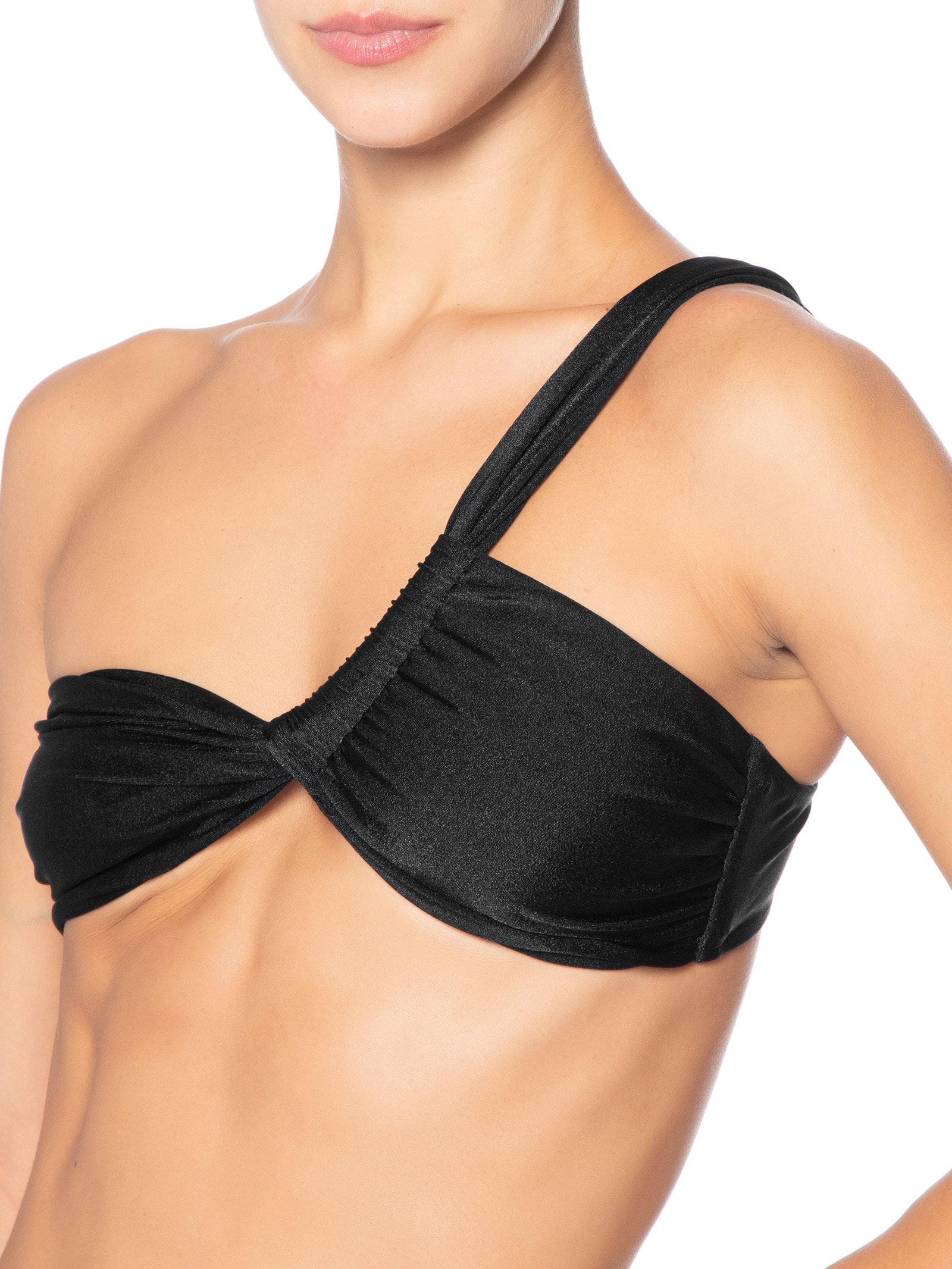 Biquíni Conjunto Um Ombro Só E Calcinha Preto '2Essential