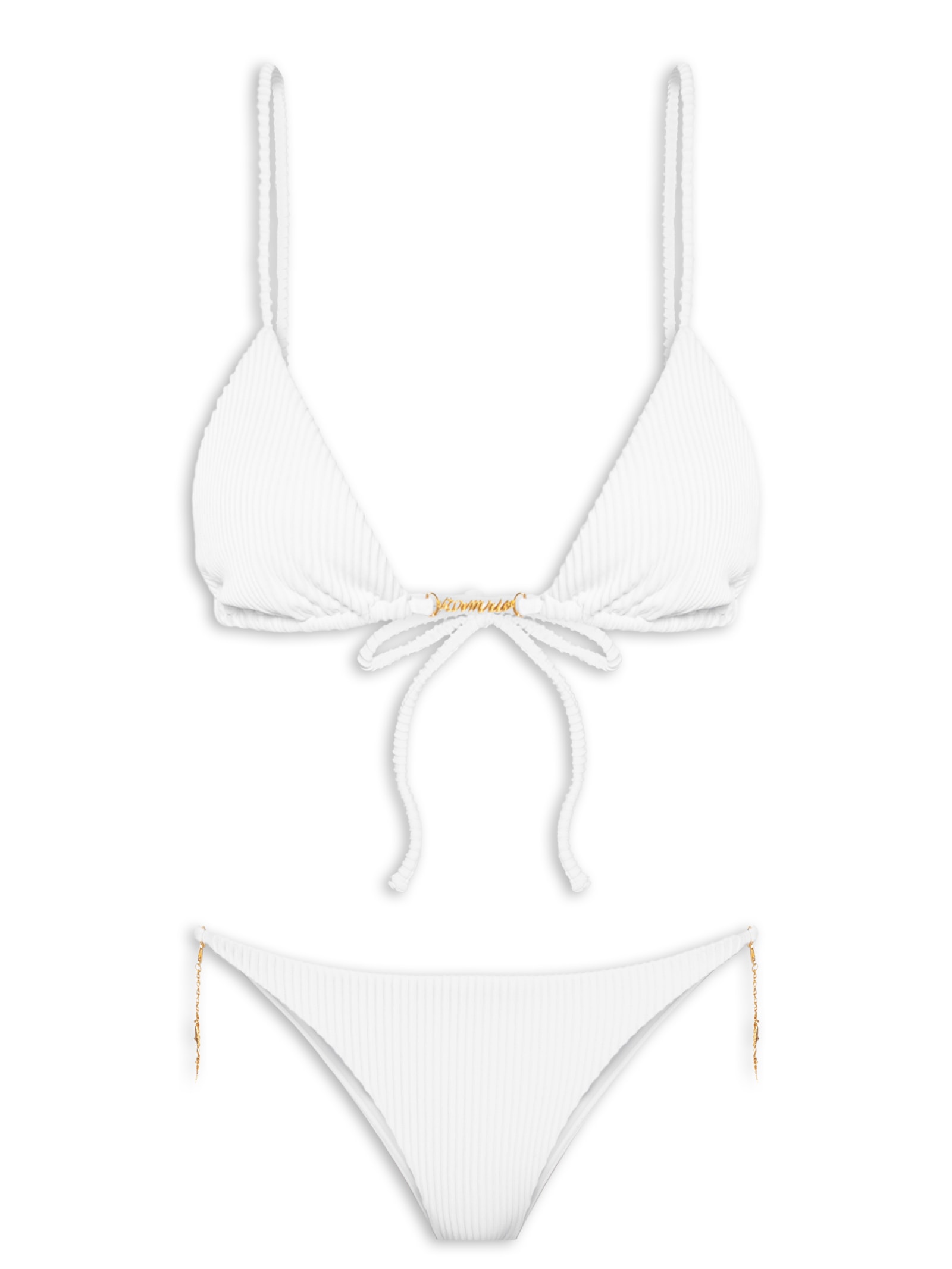 Biquíni Correntes Liso Branco Farm Praia