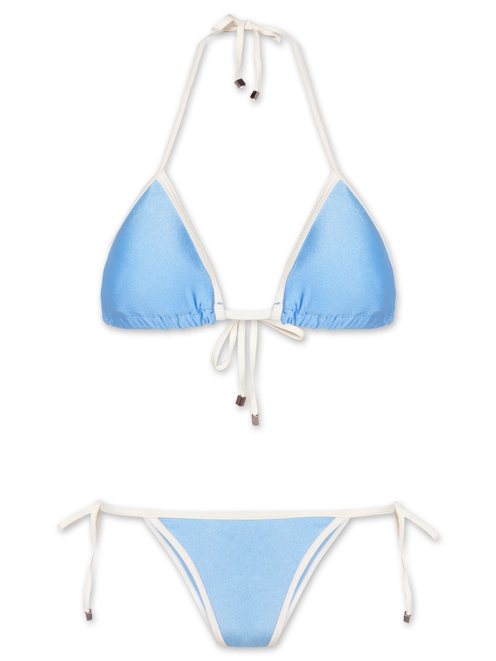 Biquíni Cortininha Bicolor Azul Mktbeach