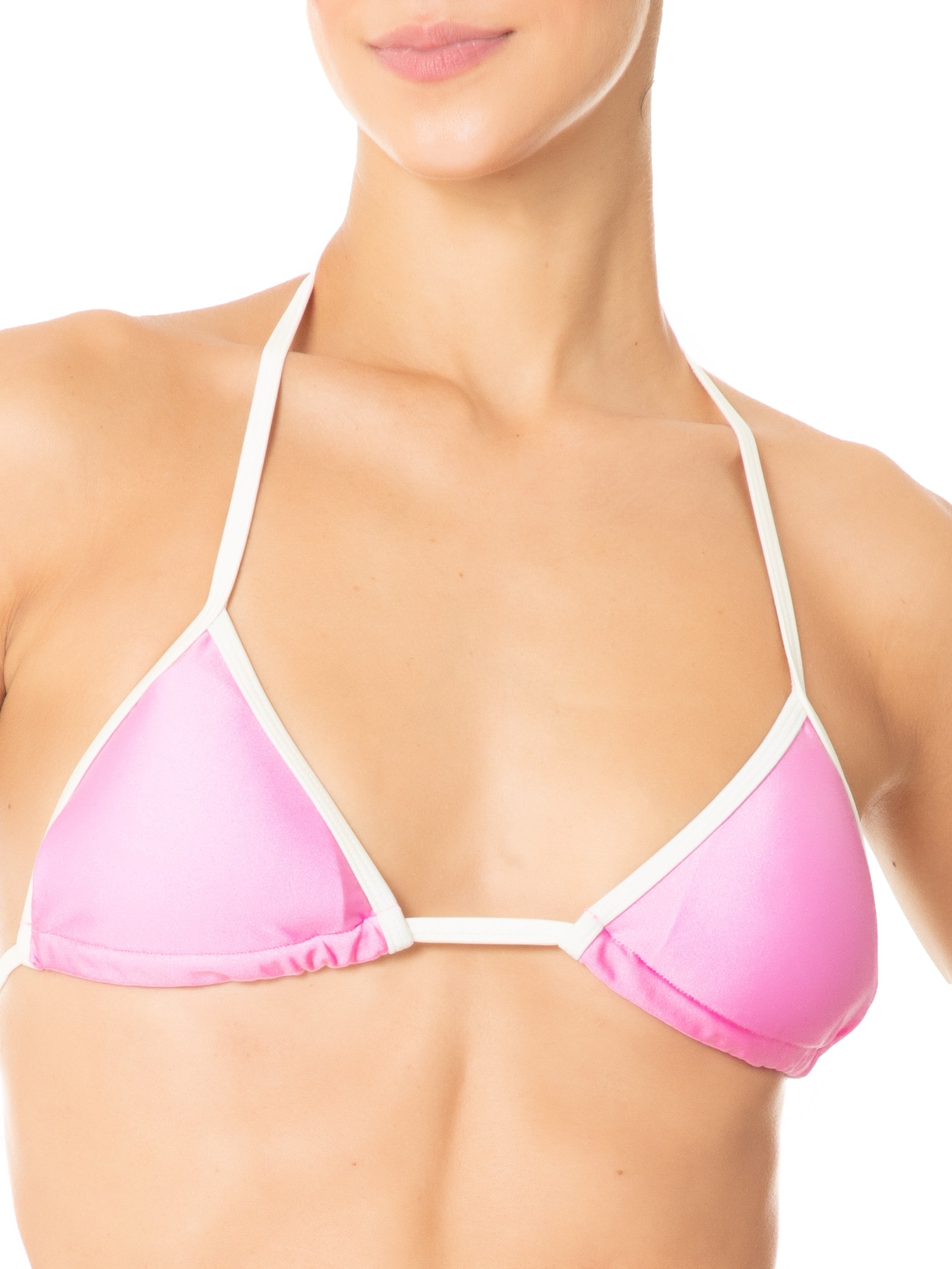 Biquini Cortininha Bicolor Rosa  Mktbeach