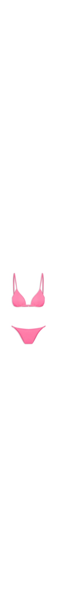 Biquíni Cortininha Canelado - Rosa