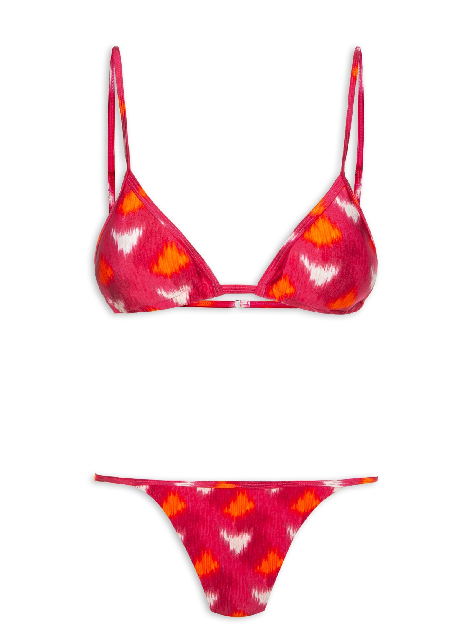 Biquíni Cortininha Colorido Rosa Mktbeach