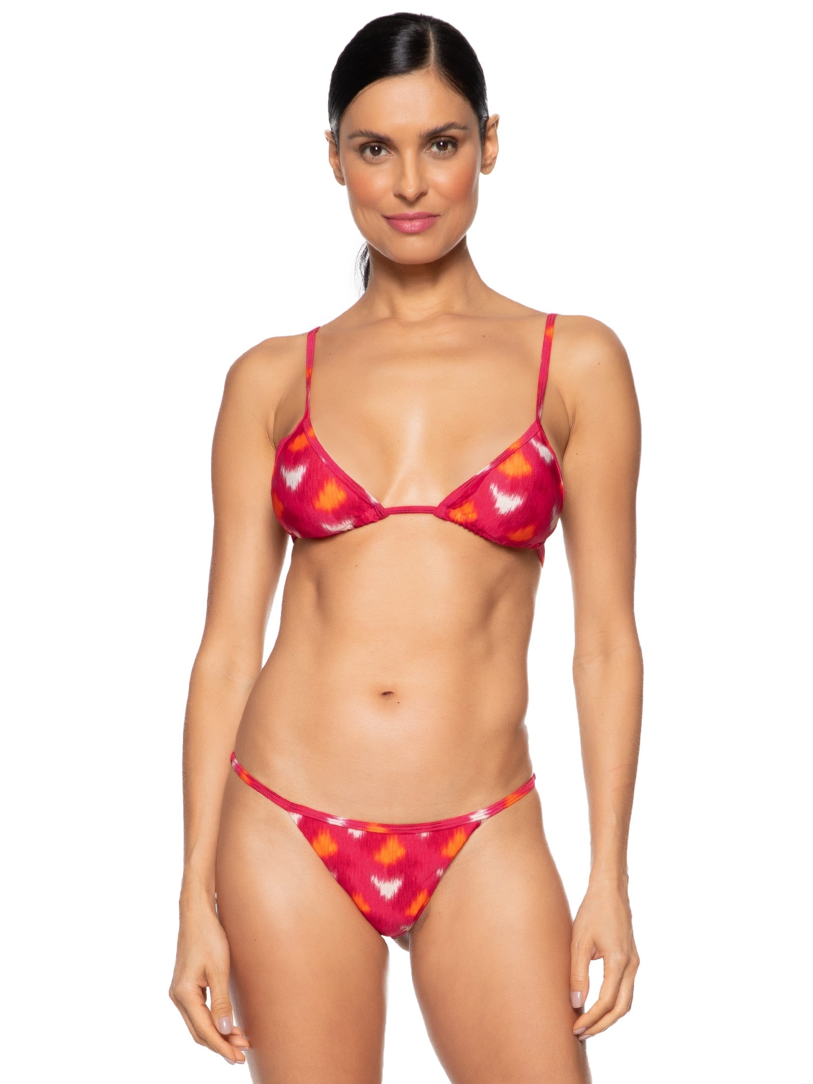 Biquíni Cortininha Colorido Rosa Mktbeach